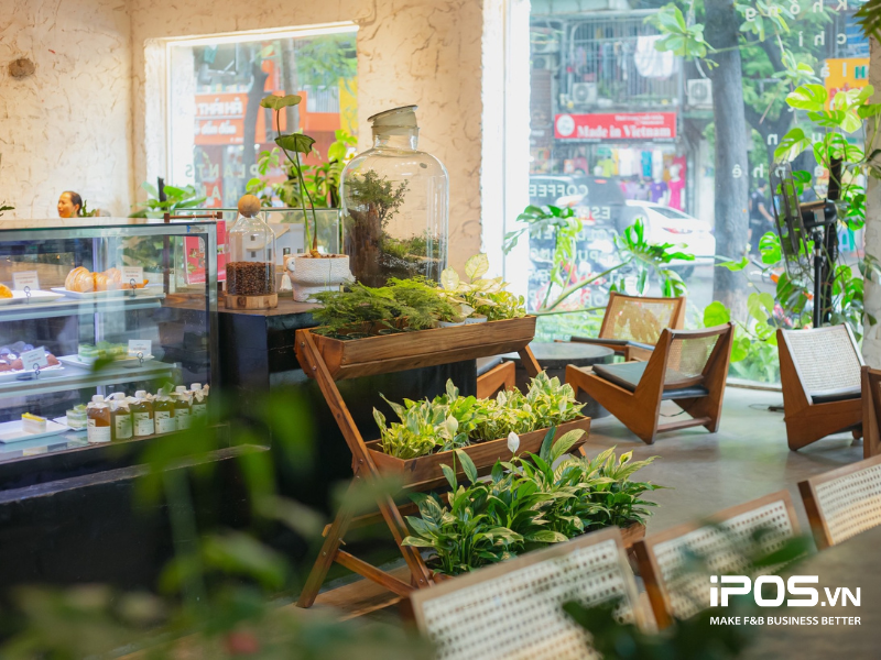 10 cách trang trí cây xanh trong quán cafe độc đáo hút khách