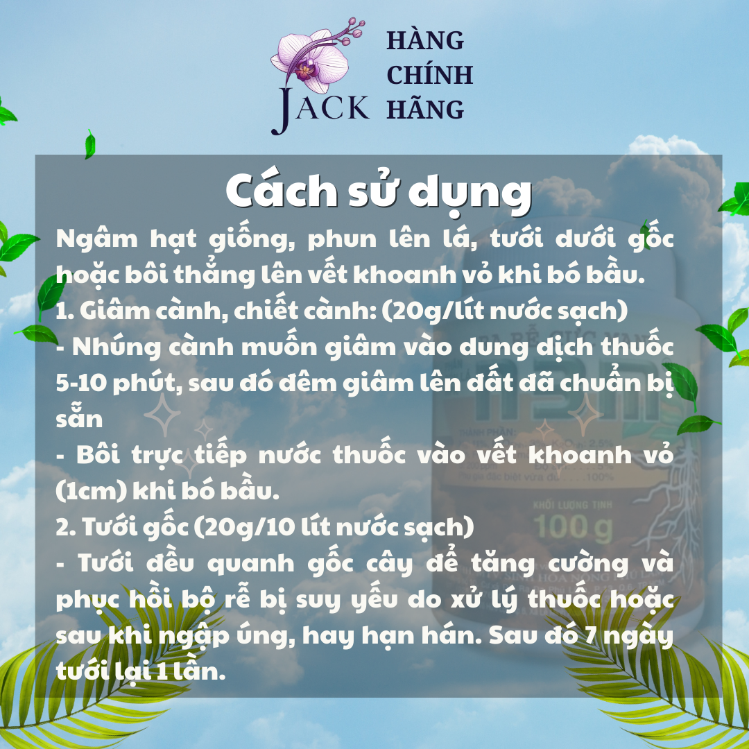 Cách sử dụng thuốc kích rễ N3M an toàn, đạt hiệu quả cao