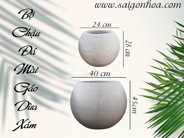Top 10 chậu đá mài đẹp phù hợp cho mọi góc vườn