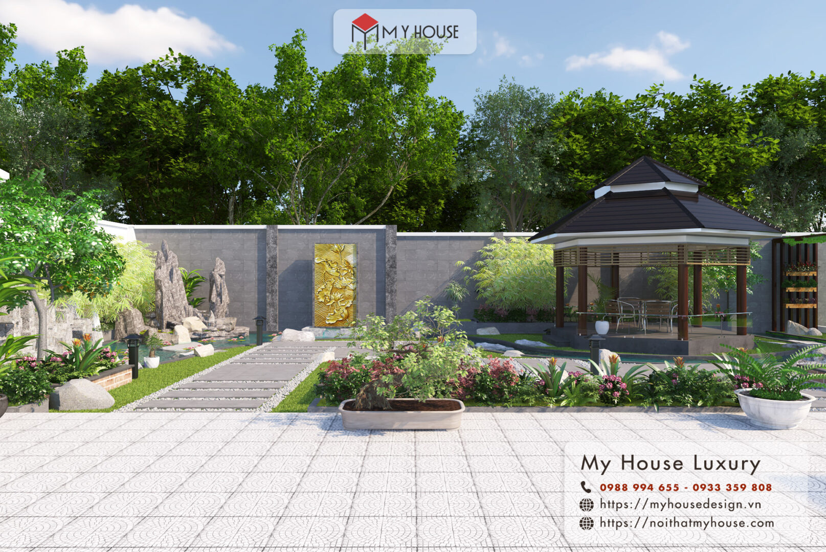 30+ Mẫu Tiểu Cảnh Sân Vườn Mini Đẹp 2026