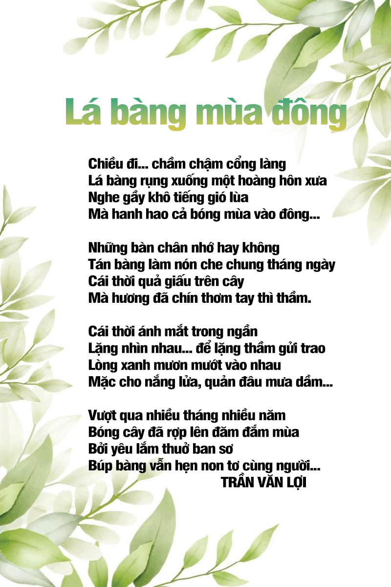 Vào mùa đông lá của cây bàng thường có màu gì?